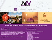 Tablet Screenshot of nnconstrucciones.com